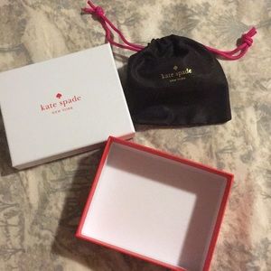 Kate Spade Box and Dust Bag (for jewelry)